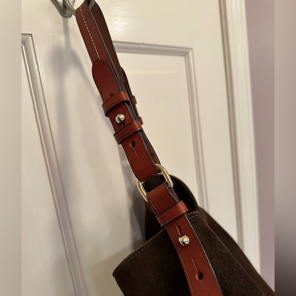 Dooney & Bourke Suede Cooper Hobo - Picture 4 of 10